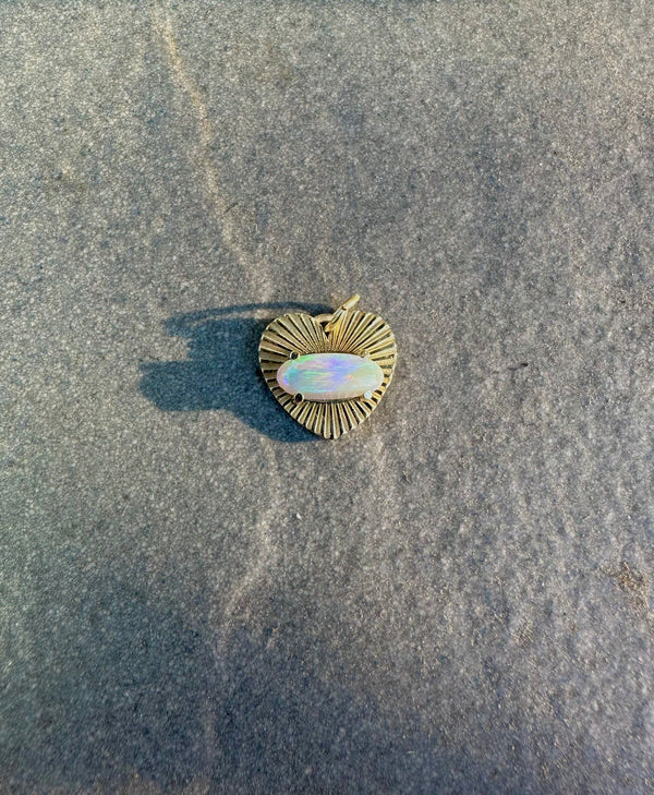 Love Light Charm with Australian Opal