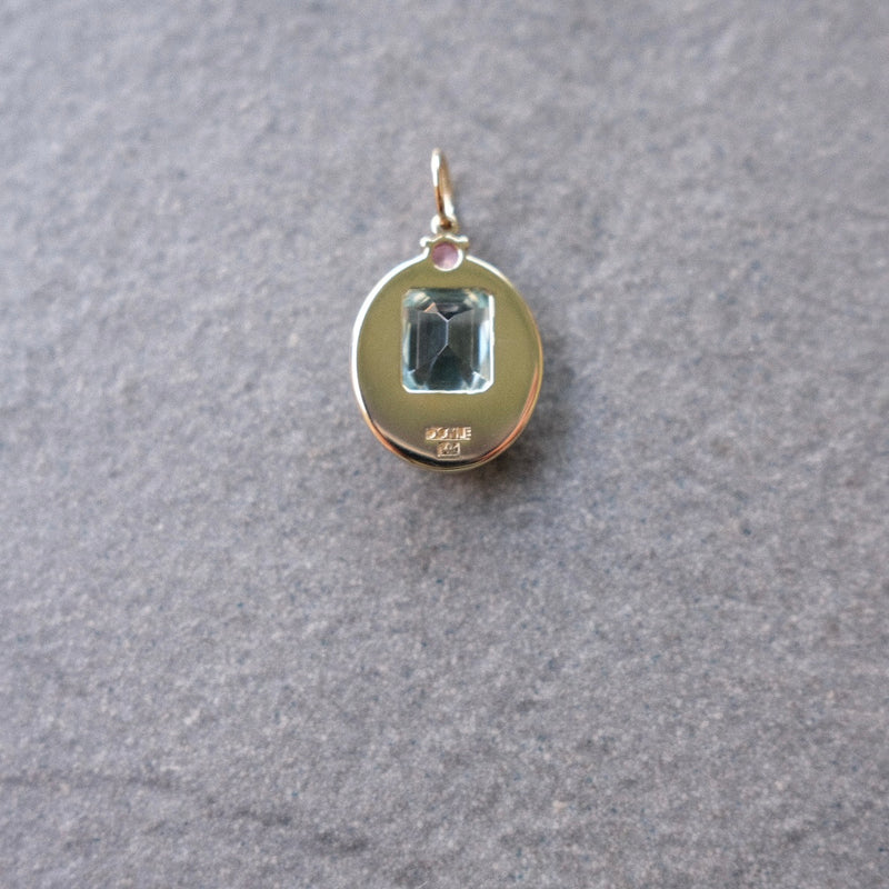 JoyLight with Aquamarine and Pink Sapphire