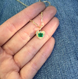 Love Light Charm with Emerald-Mini