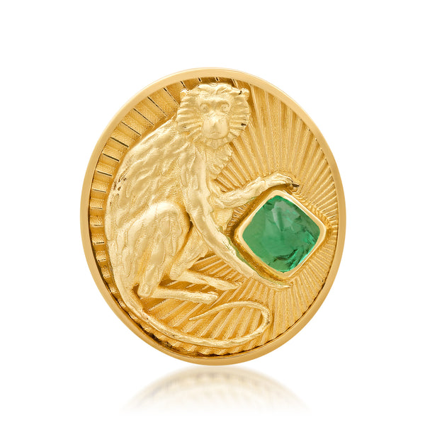 Light Guardian - Monkey with Emerald