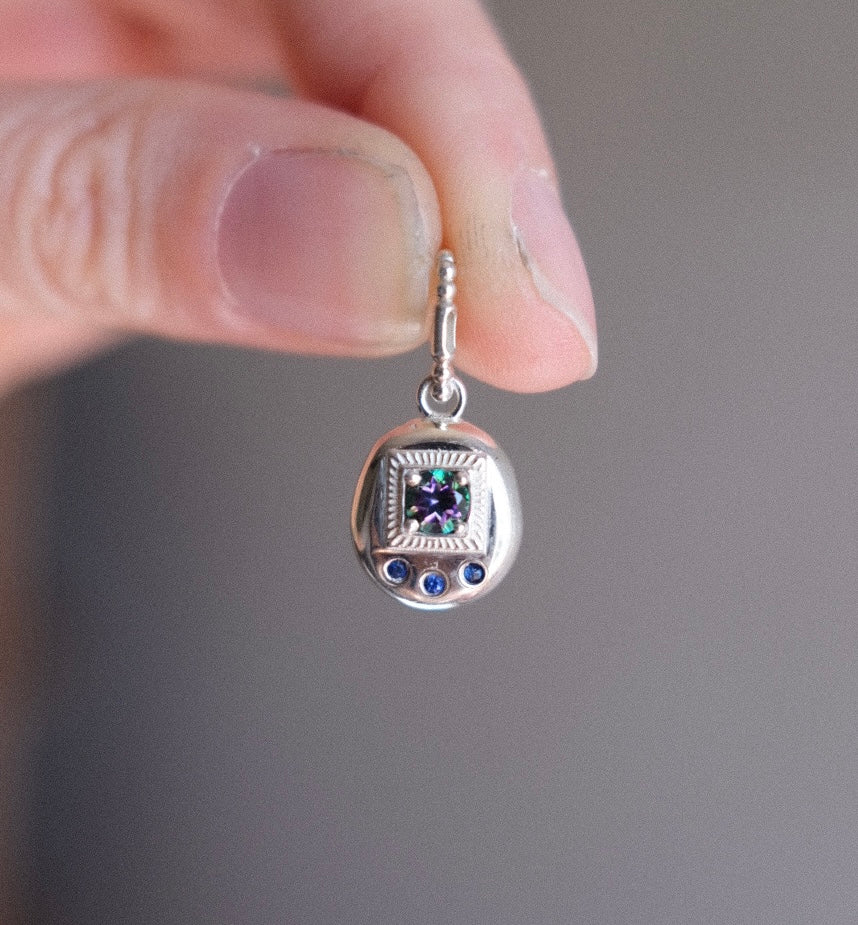 PREORDER ships approx 11/19/25 - Sterling Silver Gemagotchi