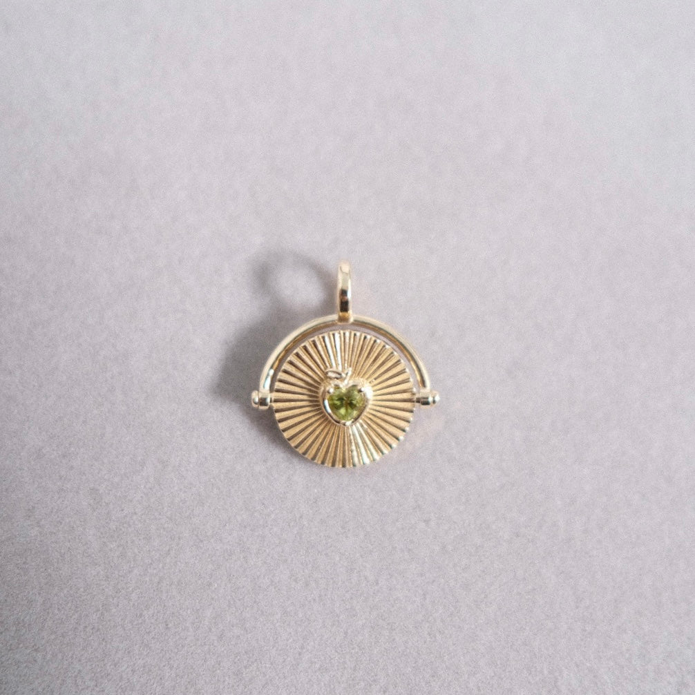 Apple and Orange Fruit Spinner Charm