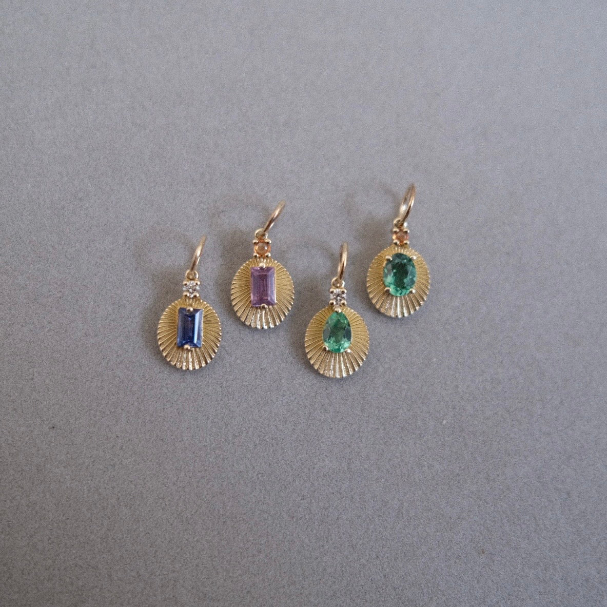 JoyLight with Pear Green Tourmaline and Diamond Accent