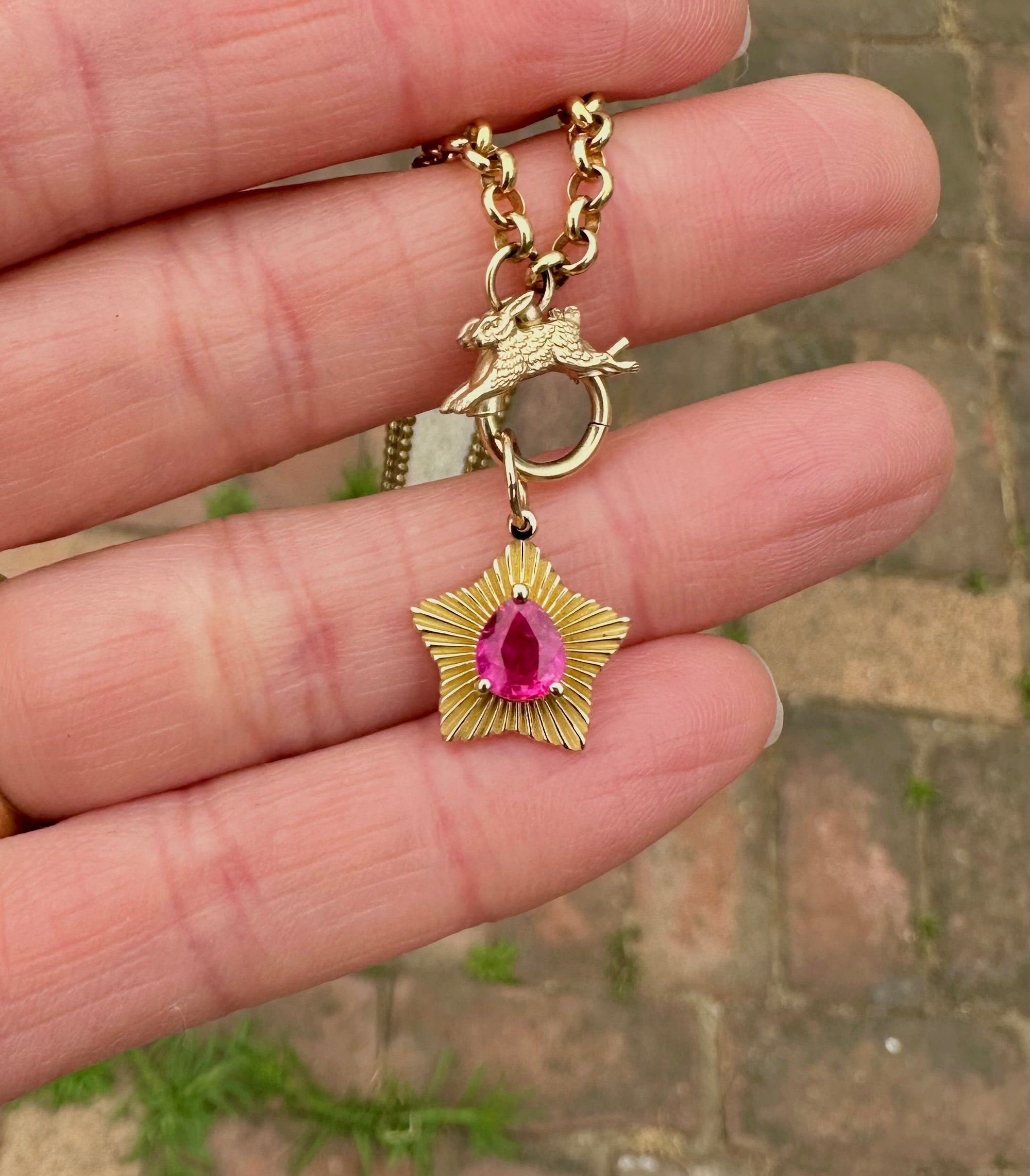 6. StarLight (rounded) with Hot Pink Sapphire