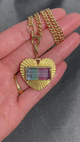 Multicolored Tourmaline XL Love Light Charm