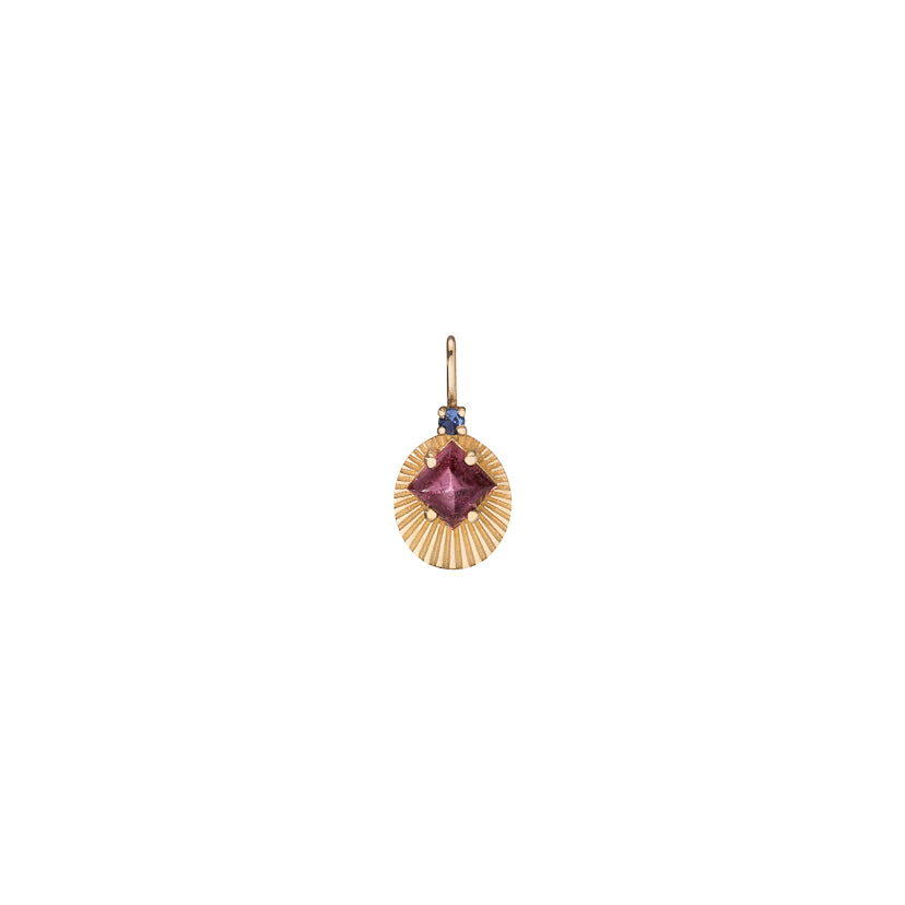 Pink Pyramid Tourmaline Joy Light Charm