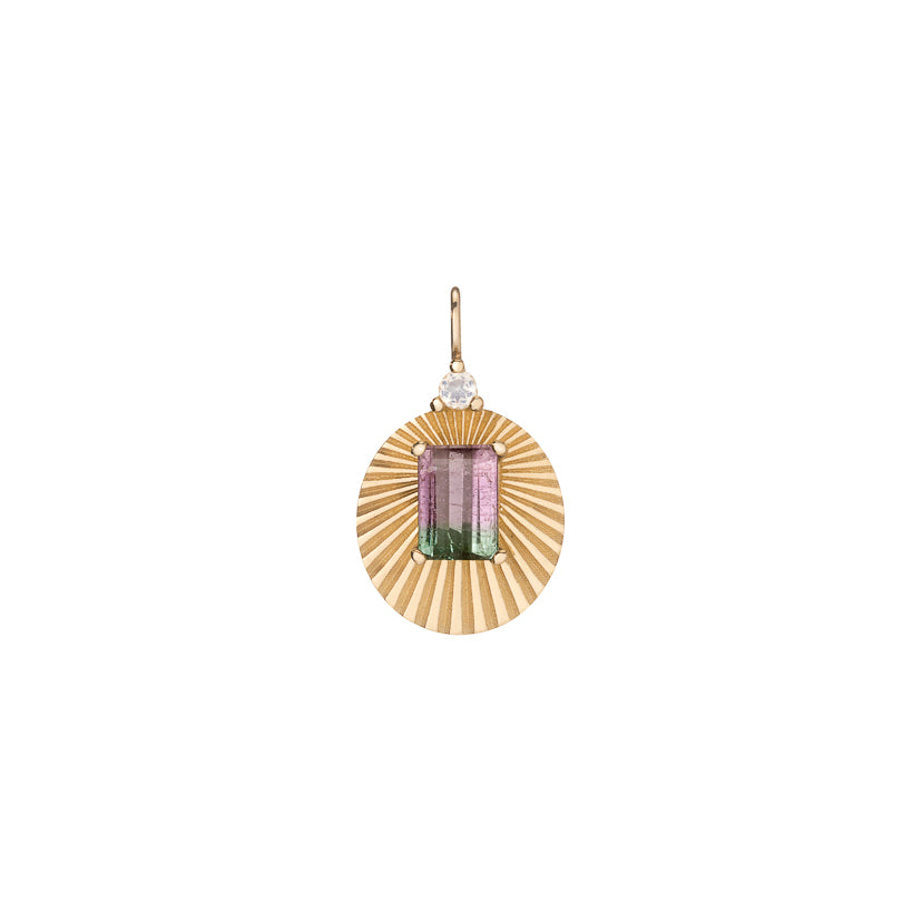 Purple + Blue Tourmaline Joy Light Charm