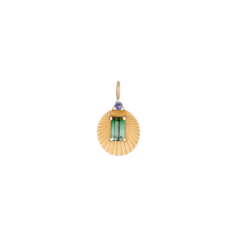 Blue Tourmaline and Sapphire Joy Light Charm