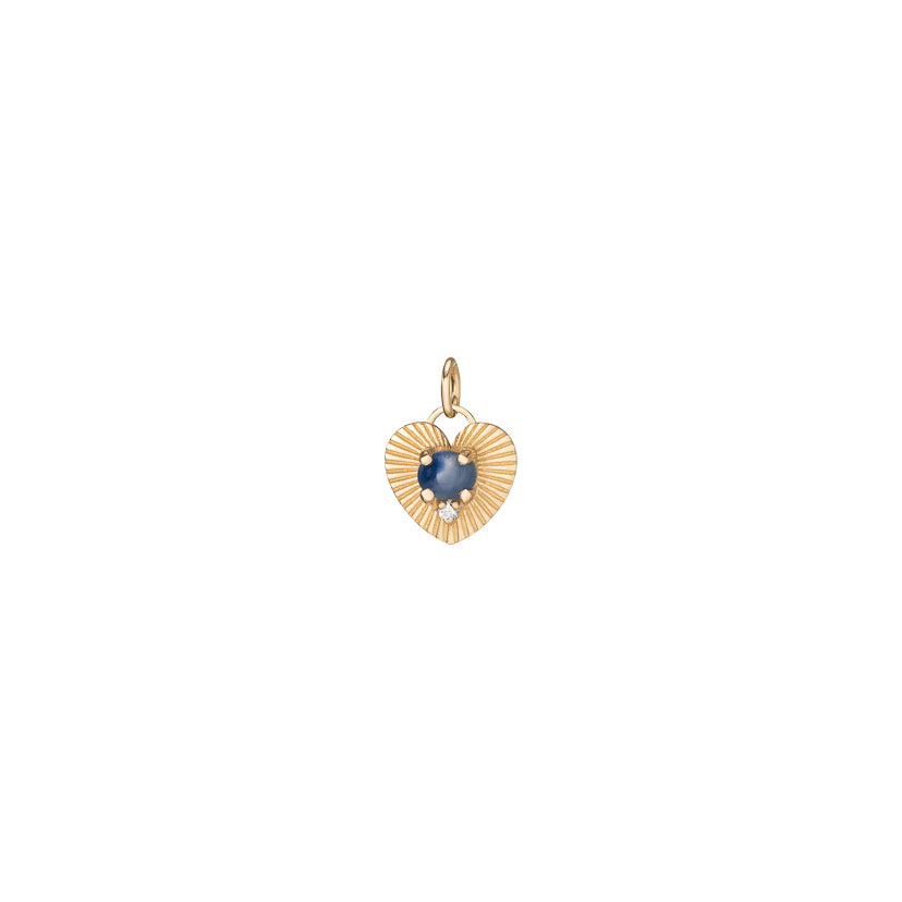 Star Sapphire Love Light Charm
