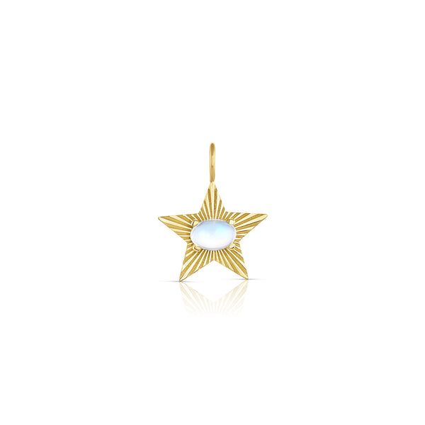 Moonstone Star Light Charm- Small