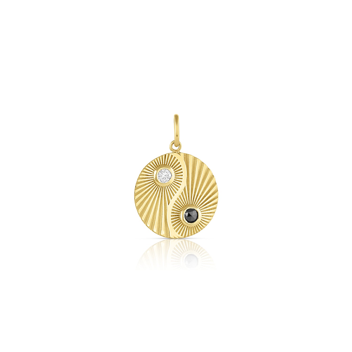Yin Yang Light Charm - Diamonds