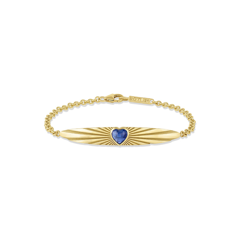 Heart Sapphire Light ID Bracelet