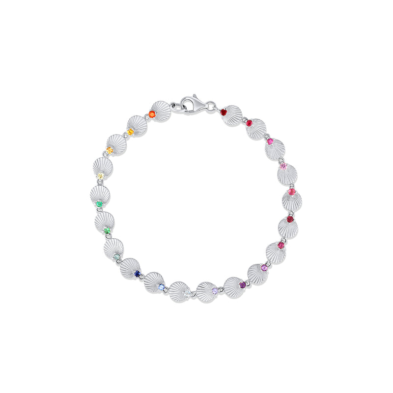 Infinite Light Rainbow Gemstone Tennis Bracelet