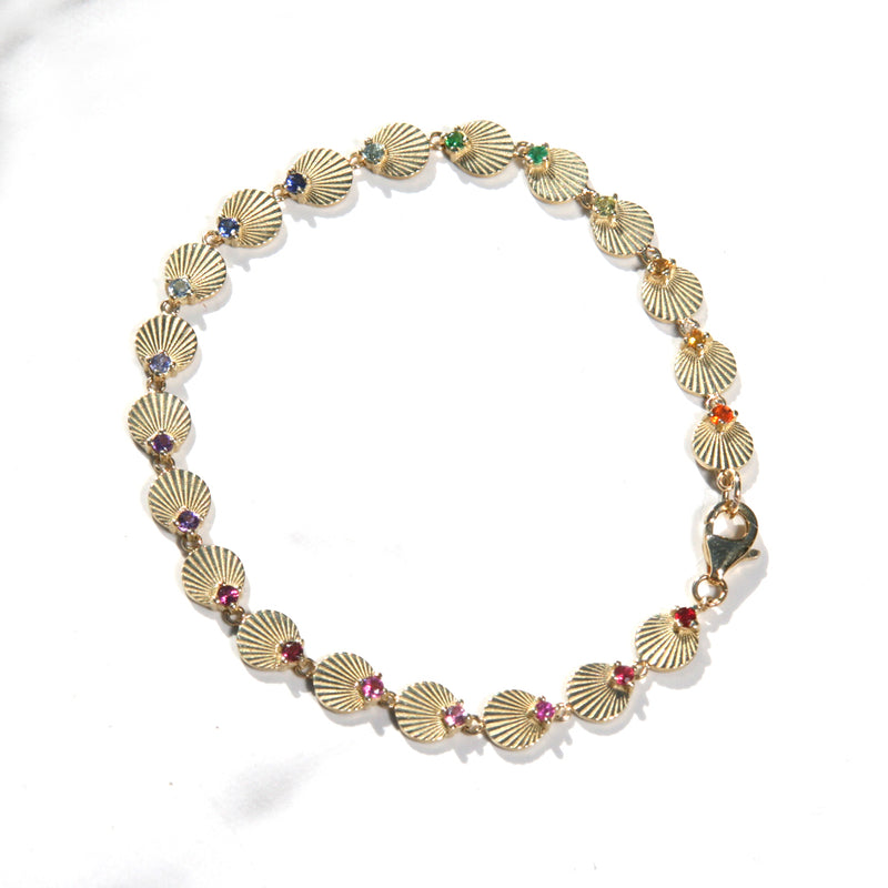 Infinite Light Rainbow Gemstone Tennis Bracelet