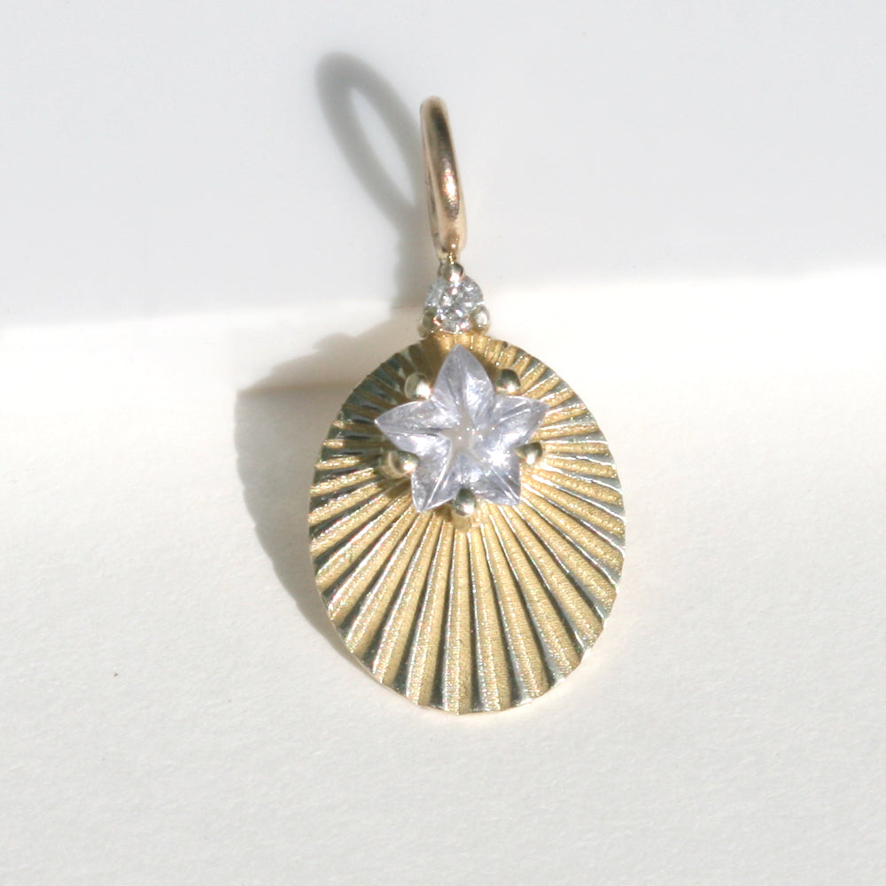 Star Cut Blue Topaz Light Charm - Limited Edition