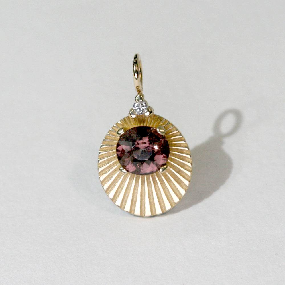 Color Change Garnet Joy Light Charm