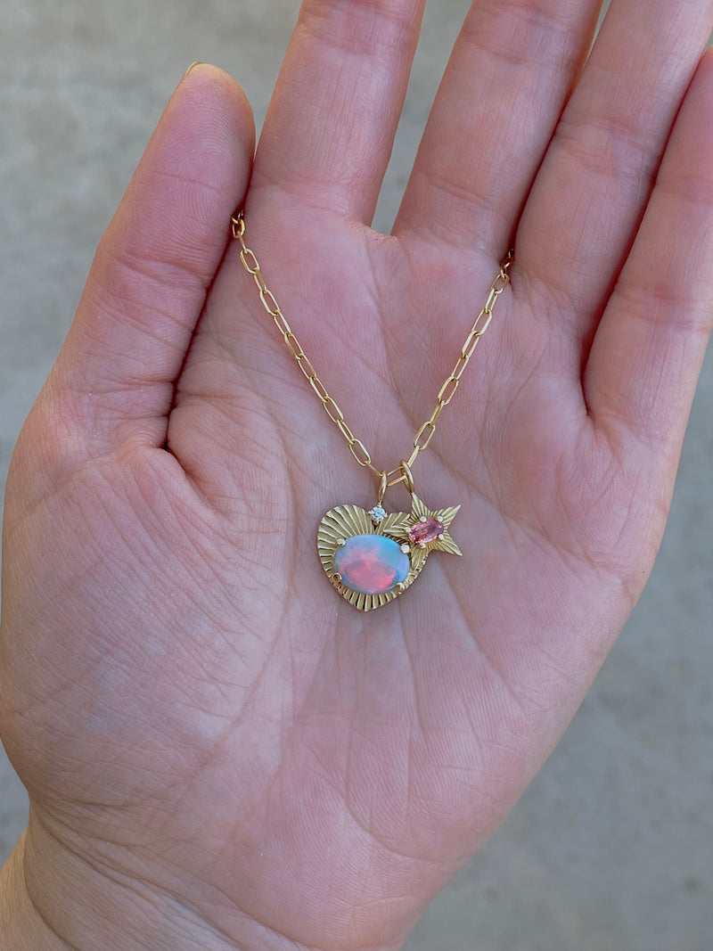 Australian Opal Love Light Charm