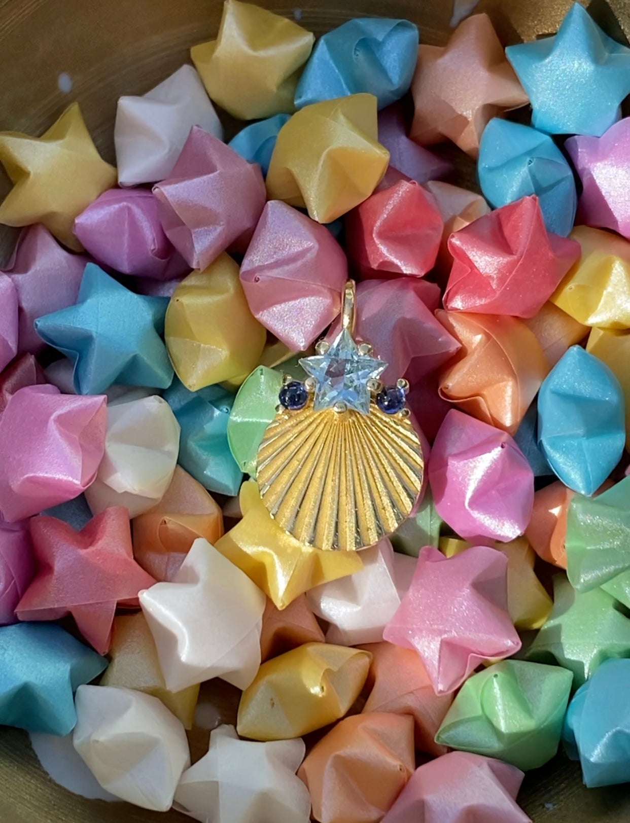 Star Cut Blue Topaz Light Charm - Limited Edition