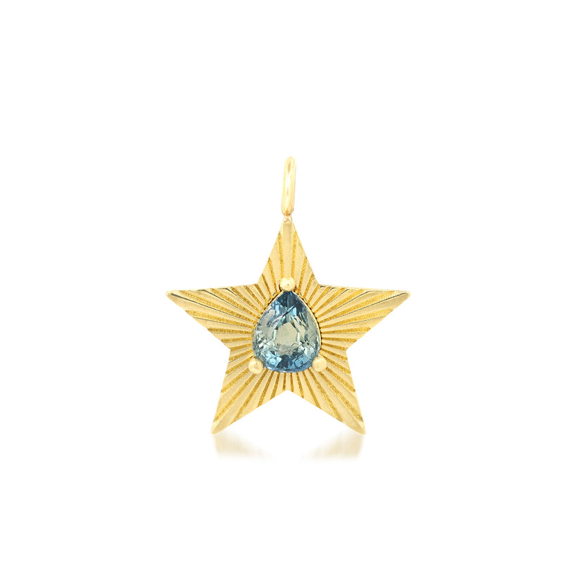 Bicolor Sapphire Star Light Charm