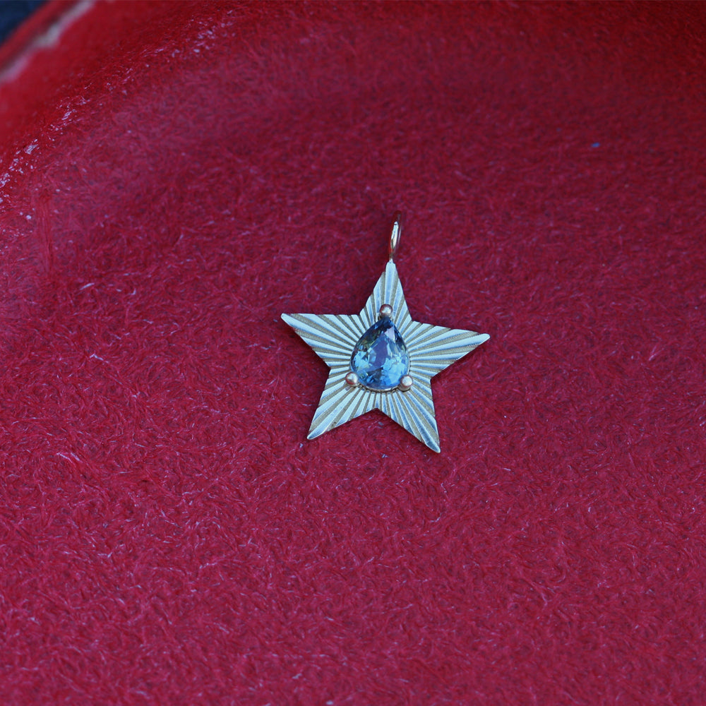 Bicolor Sapphire Star Light Charm