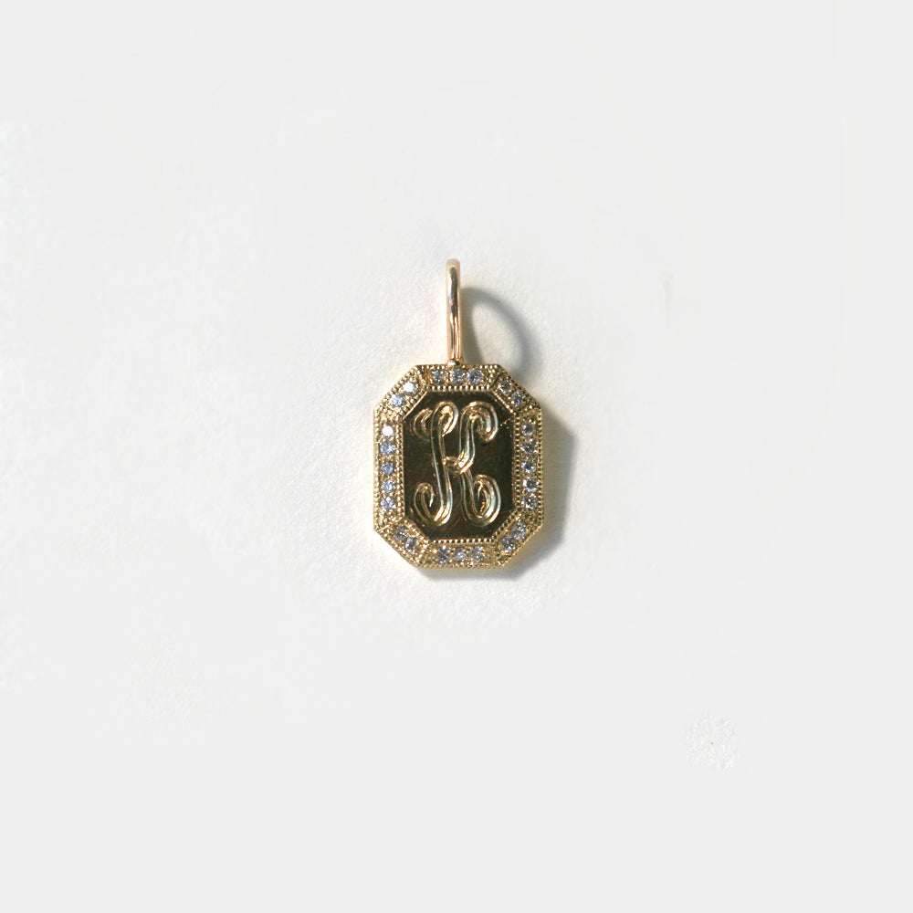 Radiant Medallion Pendant with Pave Diamonds