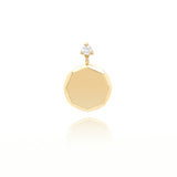 Faceted Medallion Charm