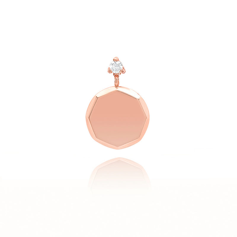 Faceted Medallion Charm