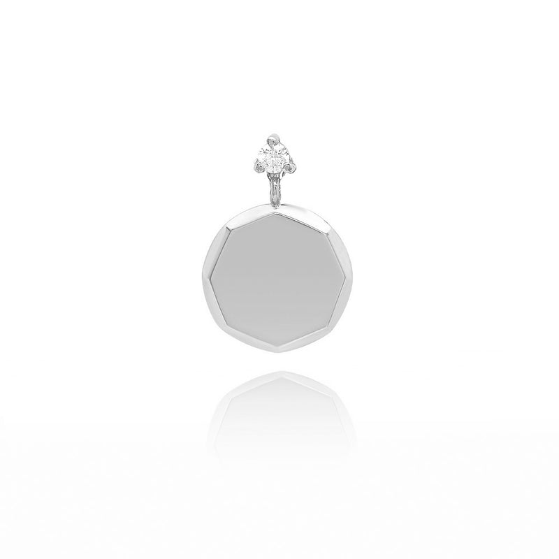 Faceted Medallion Charm