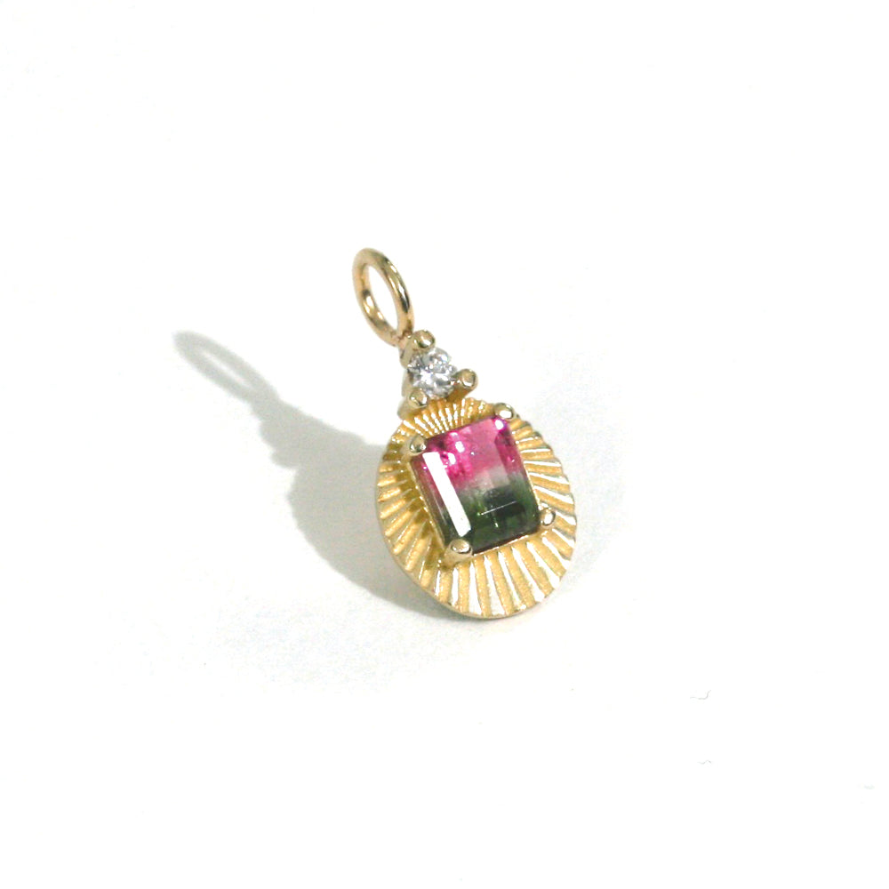 Watermelon Tourmaline Joy Light Charm #2