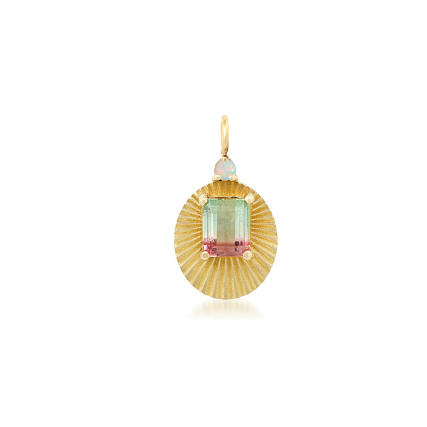 Watermelon Tourmaline and Opal Joy Light Charm